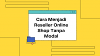 cara menjadi reseller online shop tanpa modal